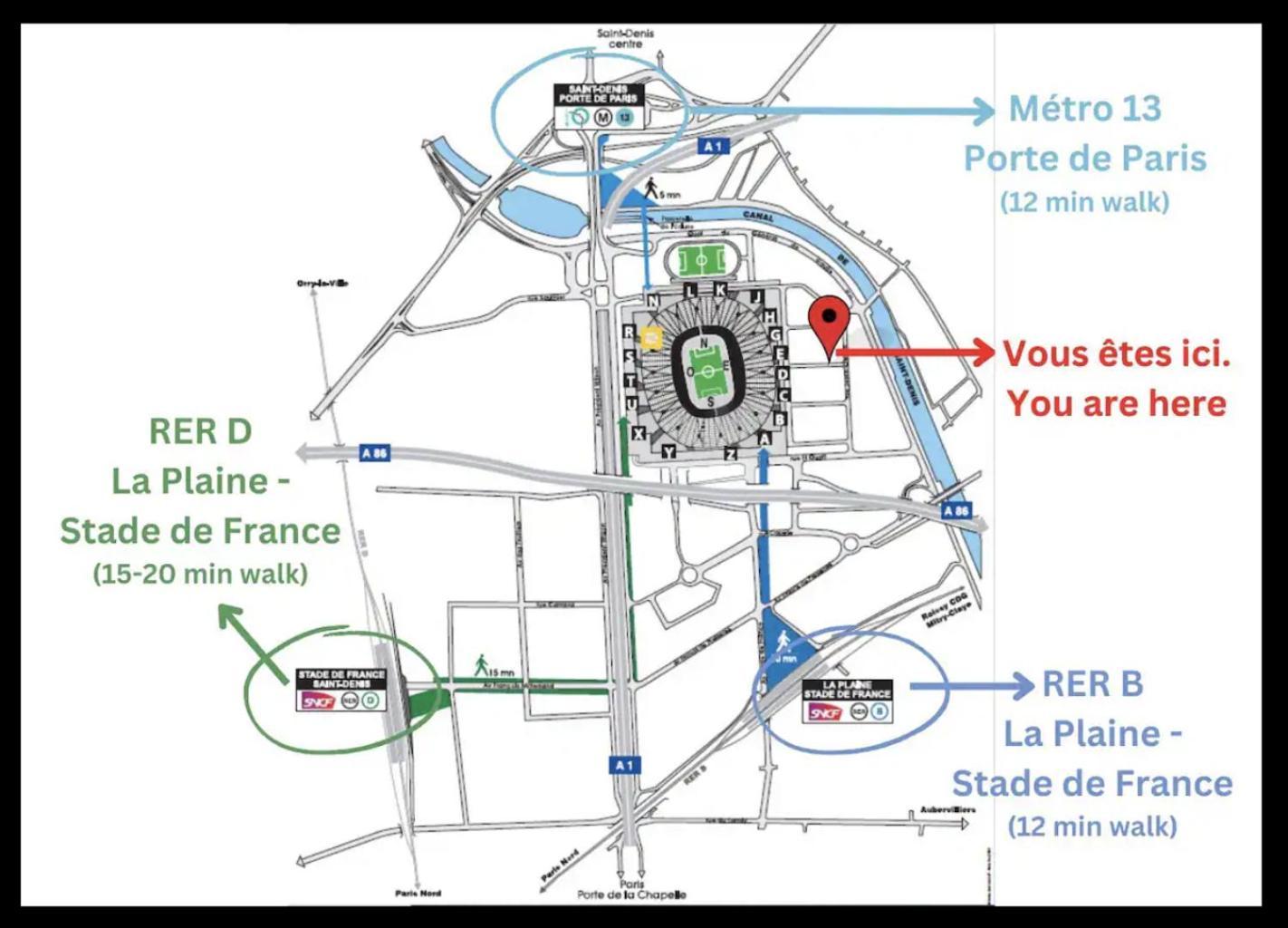 F2 Paris 10Eme Gare Du Nord - Stade De France - Parking Σαιν-Ντενί Εξωτερικό φωτογραφία